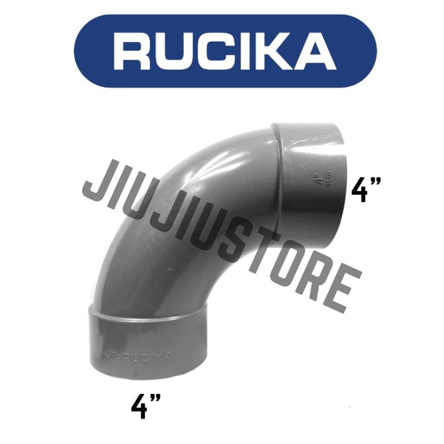 Liderado- Rucika Long Elbow D 4 Inch Pvc Elbow D 4" Pvc Rucika Keni Long 4"