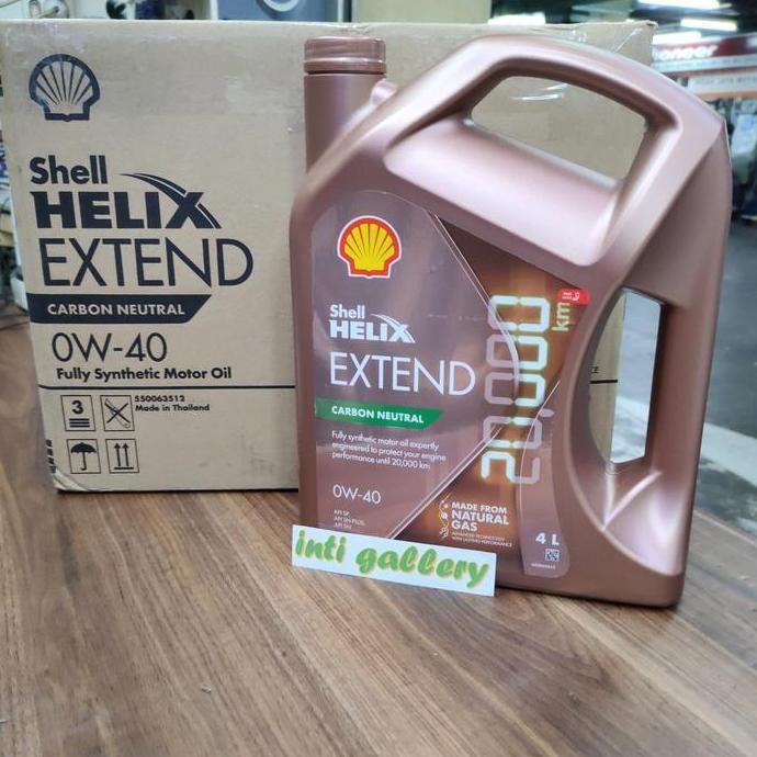 Oli Mesin Shell Helix Extend 0W-40 Full Synthetic Original