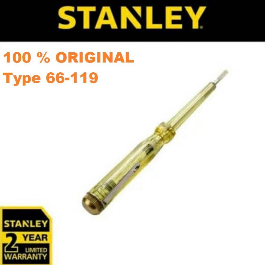 LARIS STANLEY TESPEN LISTRIK ORIGINAL TASPEN MINUS ( - ) 100V - 500V | OBENG STANLEY TESTPEN