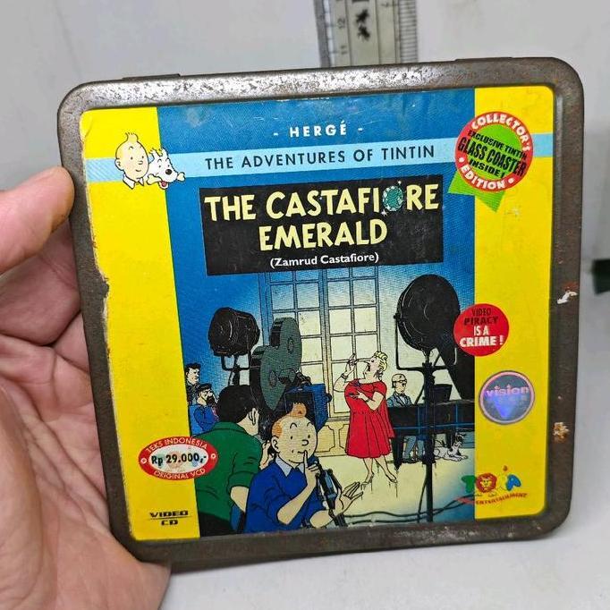 TIN CASE VCD KARTUN THE ADVENTURES OF TINTIN THE SHOOTING STAR ORIGINAL TORA KALENG FG75