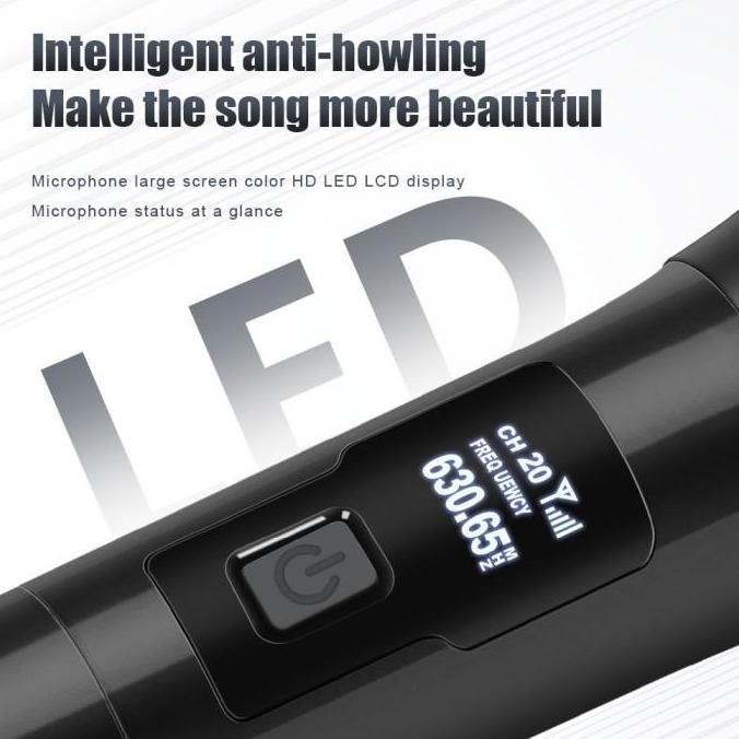 Mic Microphone Wireless Profesional Mic Karaoke With Receiver