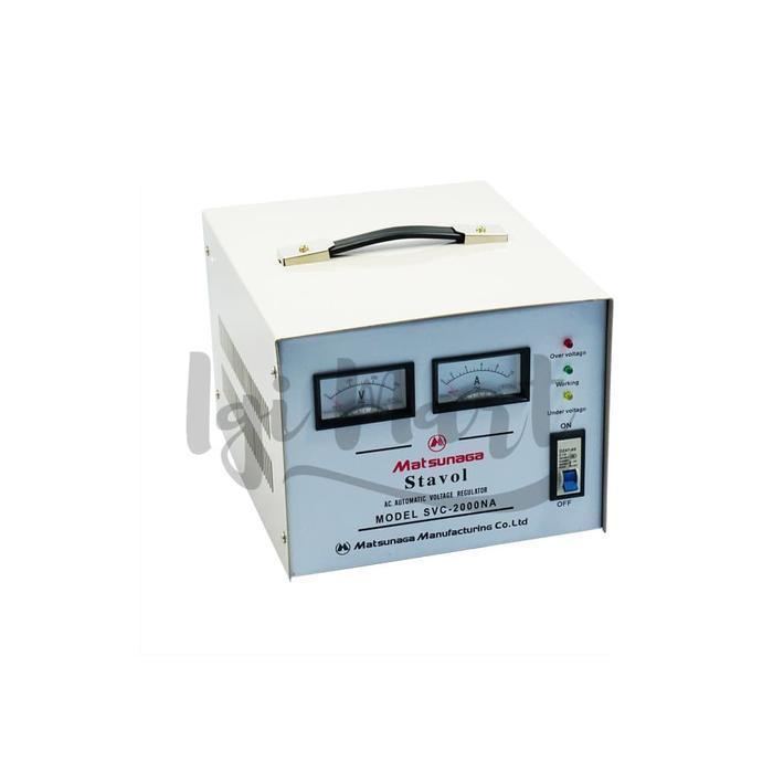 STAVOLT SVC 2000W MATSUNAGA / STABILIZER SVC 2000VA MTS / 2000 WATT ORIGINAL DAN TERPERCAYA