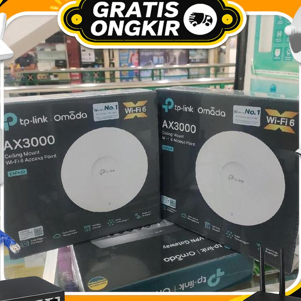 Tp-Link Eap650 Ax3000 Ceiling Mount Wifi 6 Access Point Eap 650  Resmi Garansi Ori