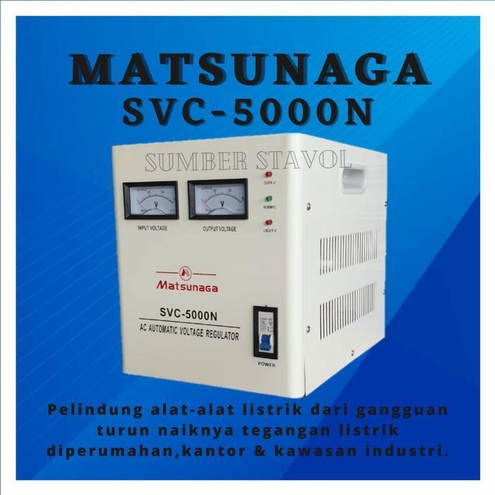 STABILIZER STAVOL MATSUNAGA 5000N - 5000 VA - 5000 WATT STAVOLT ORIGINAL DAN TERPERCAYA