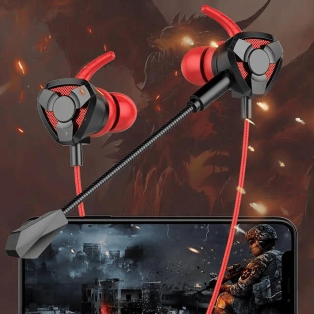 G9 Earphone Gaming Dual Driver Mic Stereo Headset Kabel Suara Jernih Untuk Hp & Laptop