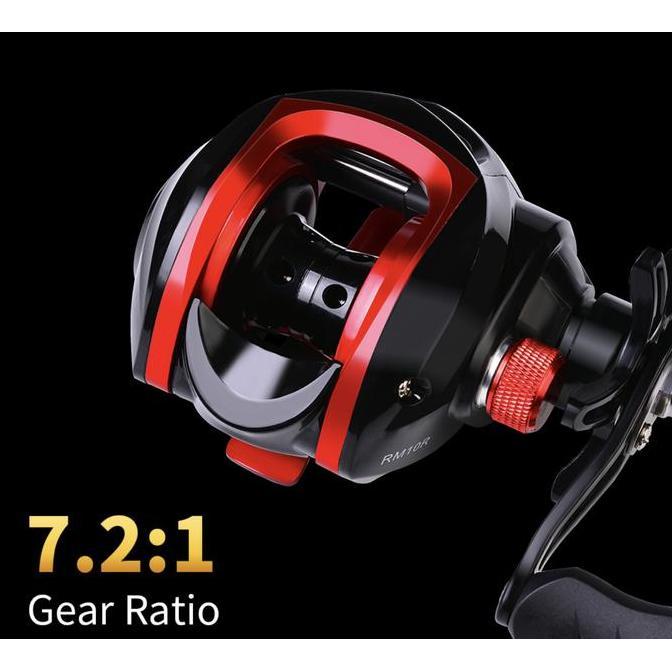 Lansungkirim- Reel Pancing Bc Baitcasting 7.2:1 Handle Kanan / Kiri 17+1Bb