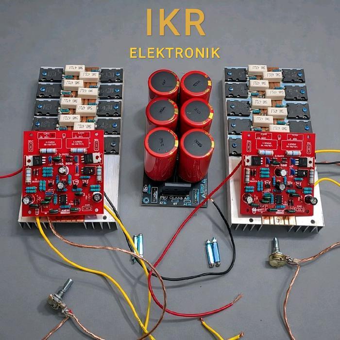 PAKET KOMPLIT KIT POWER SOCL 506 KOMPLIT PLUSFINALTOSHIBA  10 SET STEREO + PSU ELCO 6 80V 10000 UF O