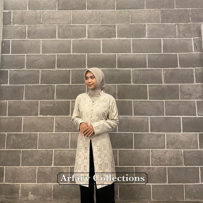 YUK CHECKOUT  Arfary | Set Couple Model Tunik Kebaya dan Kemeja Sarimbit Bahan Katun Premium Baju Pa