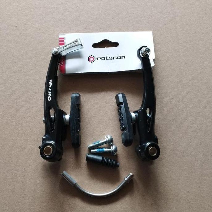 CALIPER REM POLYGON TEKTRO alloy vbrake v brake set kaliper sepeda mtb lipat bmx