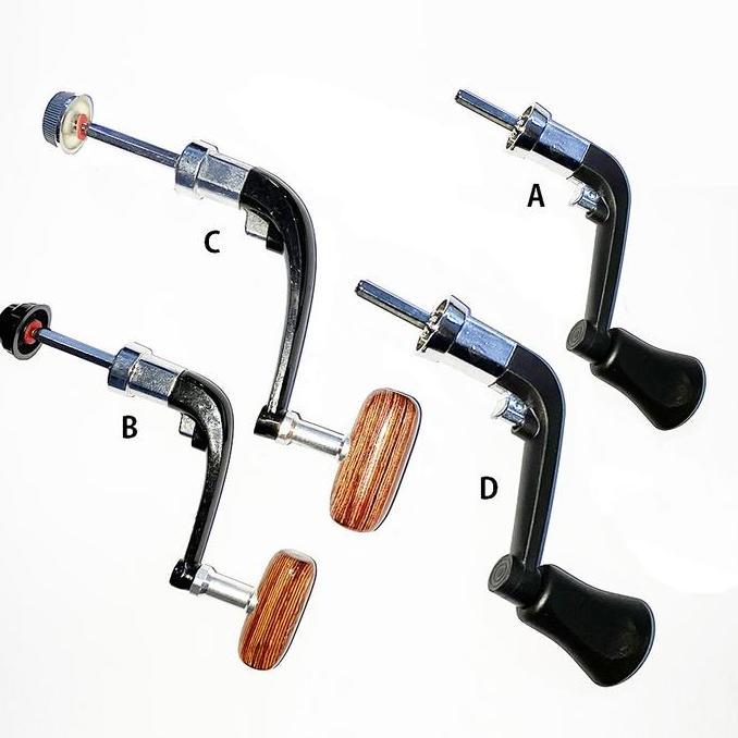 Lansungkirim- Engkol Tangan Handle Handel Reel Ril Pancing Metal Besi Semua Ukuran