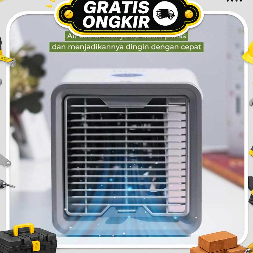 Air Cooler Fan Ac Mini Portable Kipas Angin Pendingin Ruangan Kabel Panjang Plastik