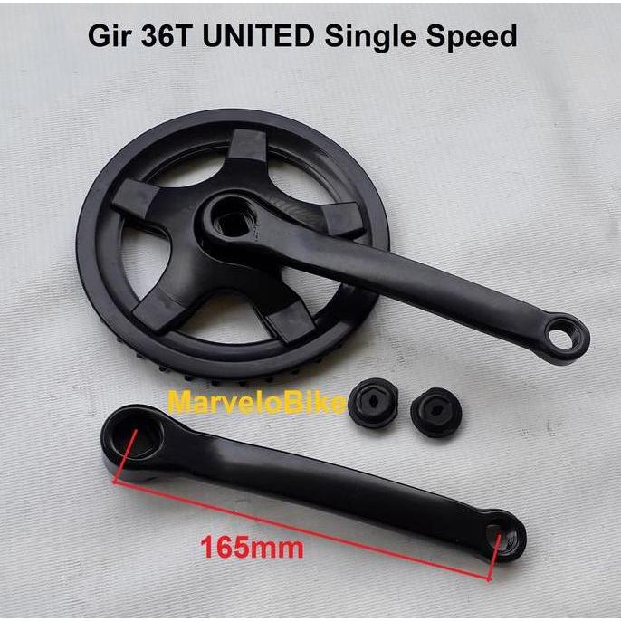 Crank Gir Sepeda Lipat BMX Fixie Mini 36T UNITED Single Speed