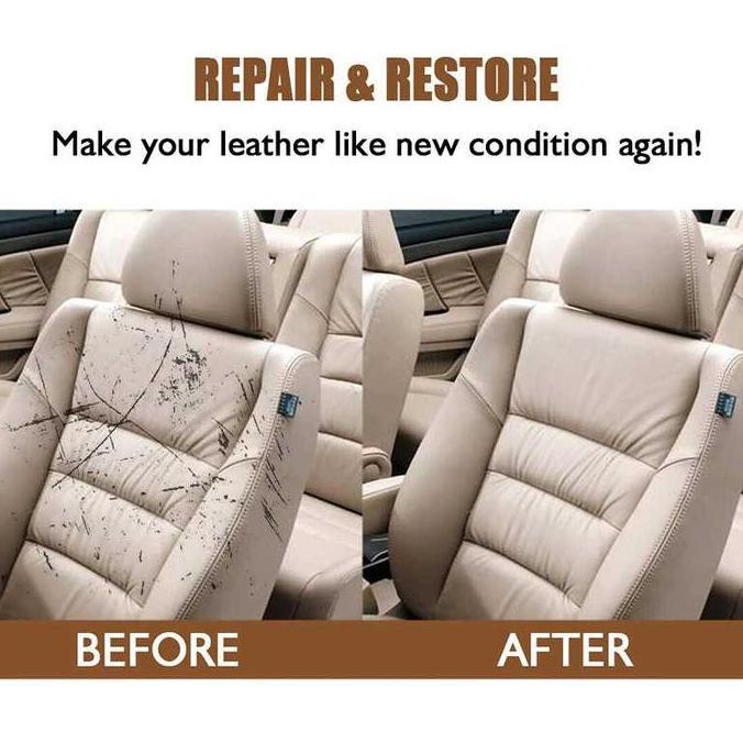 Krim Dempul Filler Repair Magic Penghitam Jok Sofa Kulit Mobil Retak Leather