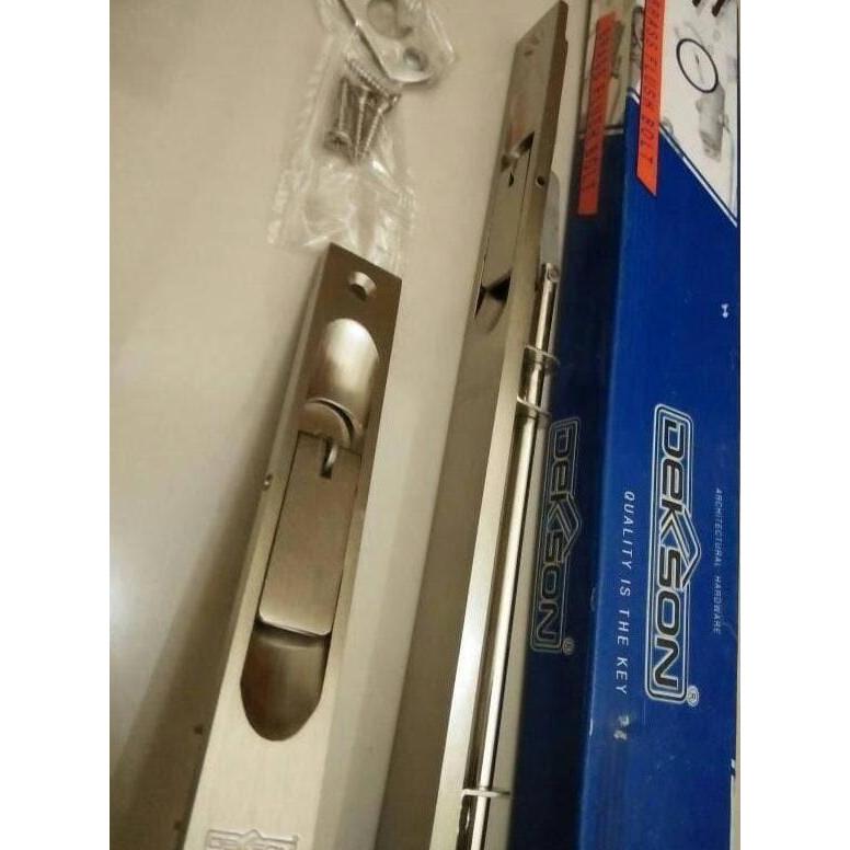 FLUSH BOLT DEKKSON FB 608 BR 36" SN Grendel Slot Pintu 36 Inch 90 Cm