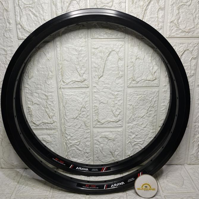 Rims Velg 16 Plus 16x1 3/8 ARAYA BT550 Rim 16 x 1 3/8 ETRTO 349 Lubang 28H Double Wall Brake Line Fu