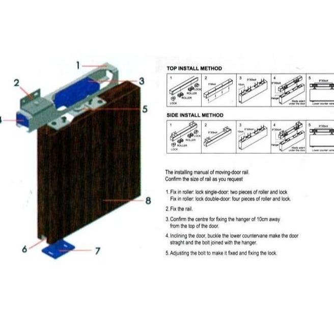 Rel Sliding Pintu Geser 300 Cm Rail Pintu Geser Sliding 3 Meter 300Cm
