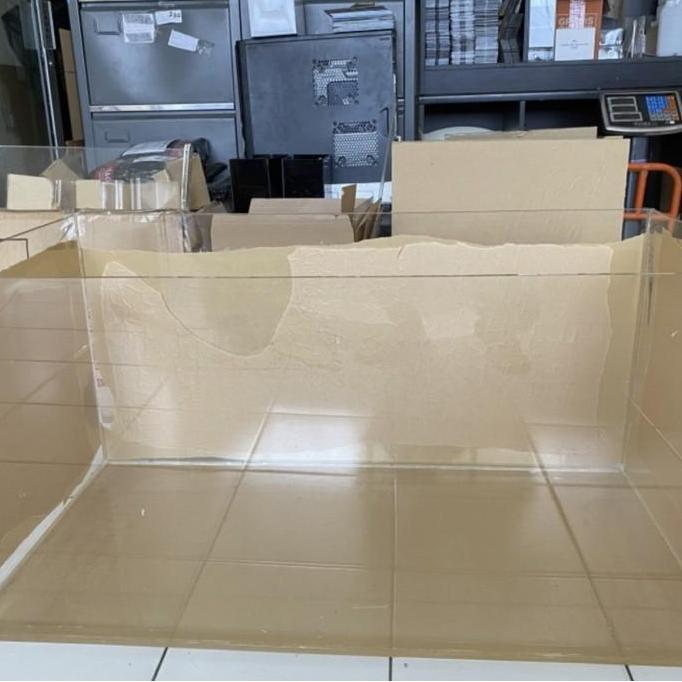 Akrilik Aquarium Besar tebal 8mm 80 x 40x 45 cm