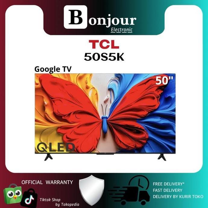 QLED TV TCL 50 Inch 50S5K Google TV FHD TCL 50S5K S5K TV TCL 50 Inci