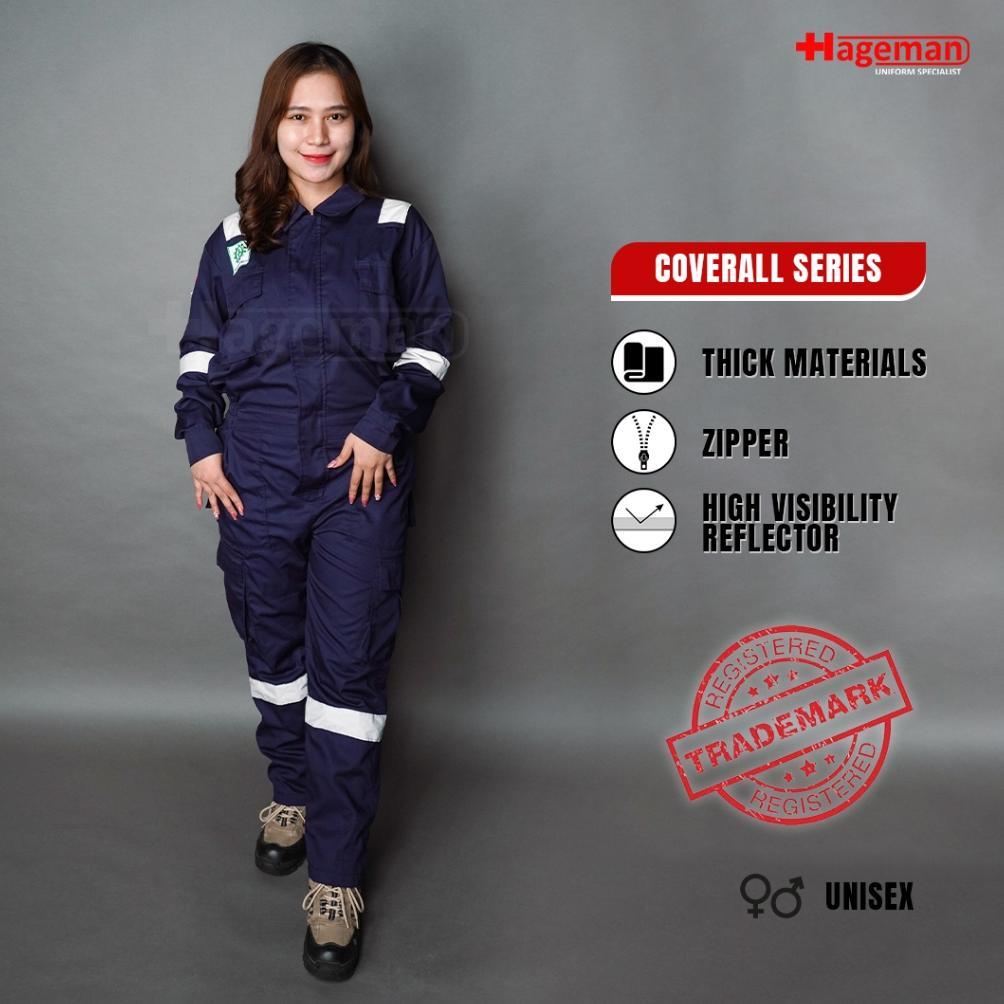 Hageman - Wearpack Coverall/Coverall Safety Warna Navy