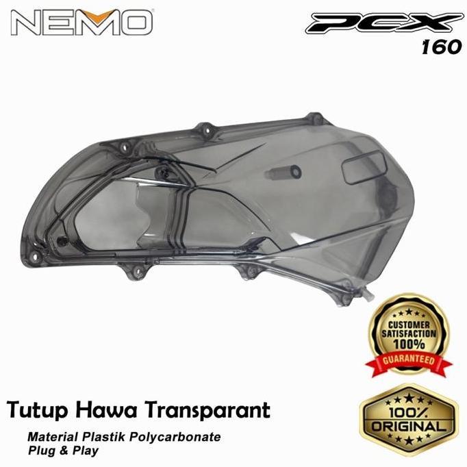 Cover Tutup Filter Hawa Transparant Rayben Smoke New Pcx 160