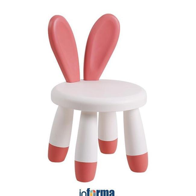 Informa Kira Kursi Anak Bunny Merah Bata Bangku Anak Tempat Duduk Balita Kursi Plastik Anak Bangku T