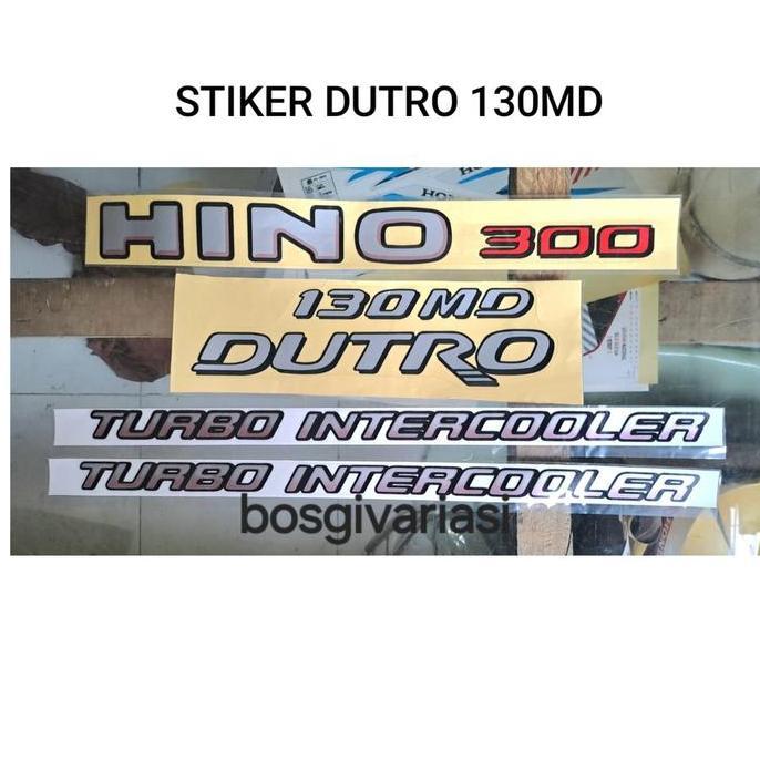 STIKER HINO 300 DUTRO 130MD / STIKER DUTRO 130MD / HINO DUTRO 130MD HARGA SPESIAL