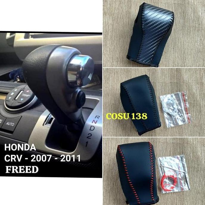 HONDA CRV 2007 - 2011 HONDA FREED SARUNG SHIFT KNOB MATIC KULIT ASLI