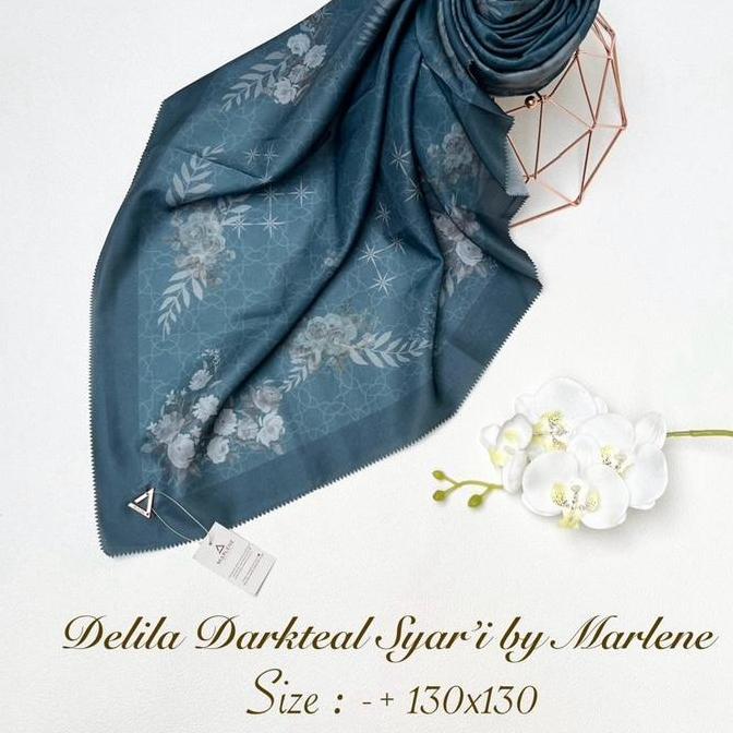 Marlene - VOILE PRINT SYARI | Hijab Segiempat Voal Motif Syari Jumbo