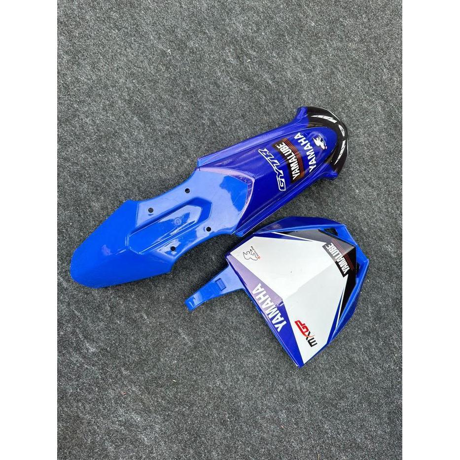 Spakbor Depan Dan Papan Nomor Yz 85 New Plus Striping Original Dan Terpercaya