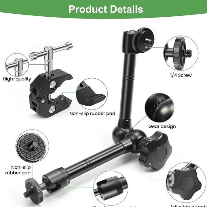 Magic Clamp / Magic Arm 11 Inch includ Super C-Clamp