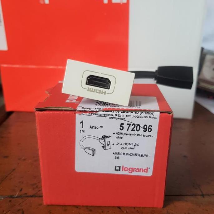 NEW Socket Legrand HDMI 572096 / Socket Pre-Connect 1 Modul Legrand HDMI