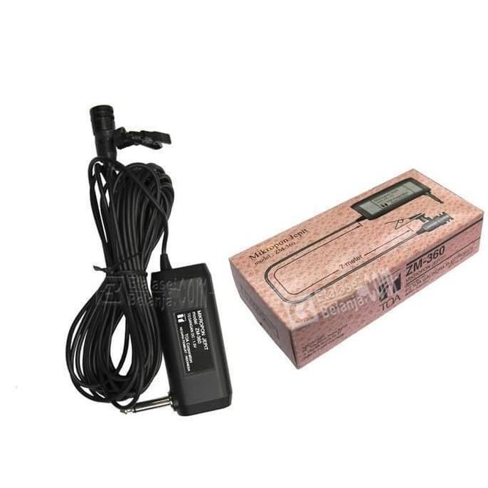 Murah Mic Jepit Toa Zm-360 Original Pakai Kabel