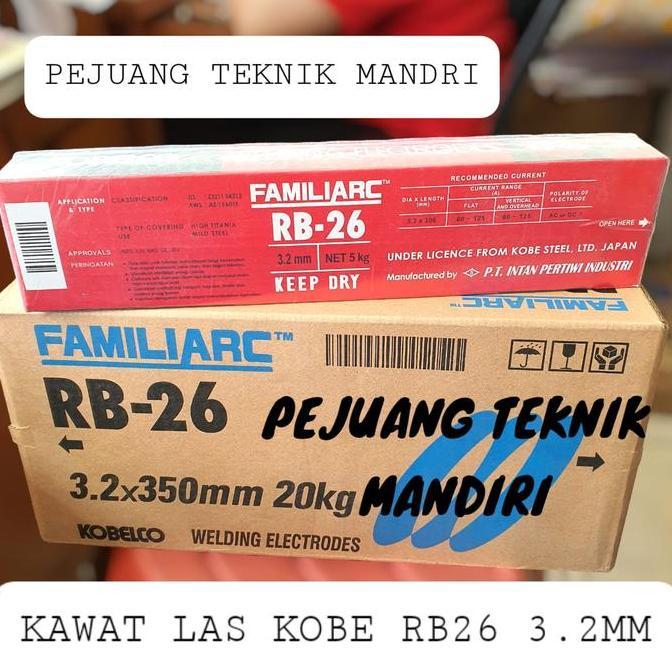 Sale Kawat Las Kobe Rb26 3.2Mm / Kawat Las Besi Kobe Rb26 3.2 Mm