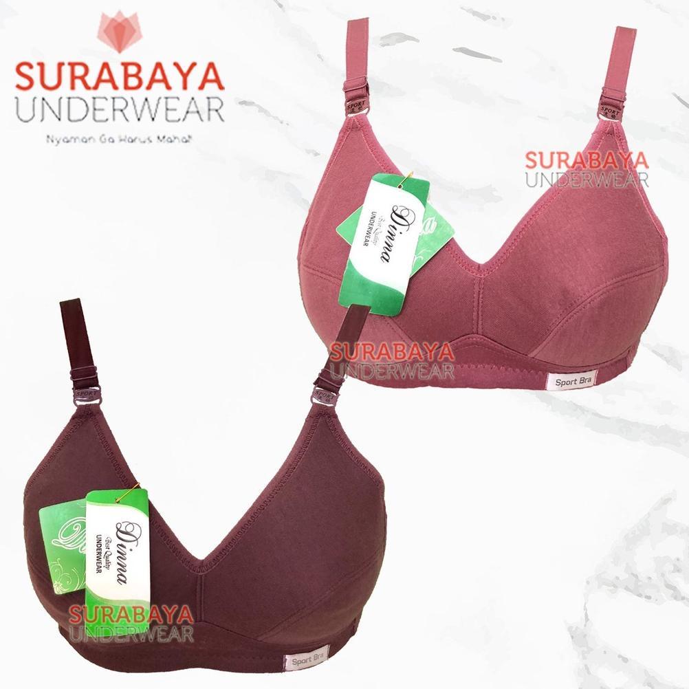 official sport bra katun nyaman buat sehari hari size besar merk dn (size 34-46)