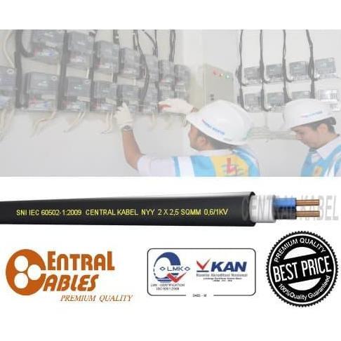 TERBARU - SNI Kabel NYY 2x2,5 Kabel Listrik NYY 2x2.5 NYY 2 x 2.5 50M INSTANT