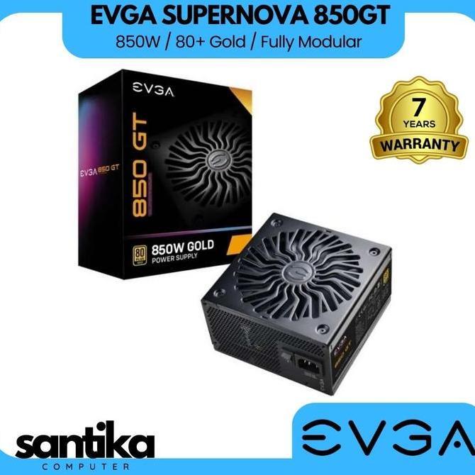 BEBAS ONGKIR - Psu EVGA SuperNOVA 850GT 80 Plus Gold 850watt + Kabel PCIe 5.0 600W 12VHPWR
