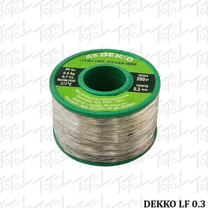 Grosir Dekko Timah Leadfree 0.3 200 Gram / Dekko Timah 0,3 Mm 200 Gr Leadfree / Timah Dekko Lf 0.3
