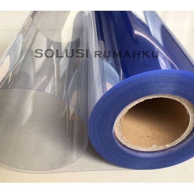 Place- 1 Meter Fiber Pagar Bening Lebar 95 Cm Flat Plastik Pvc Laserplast