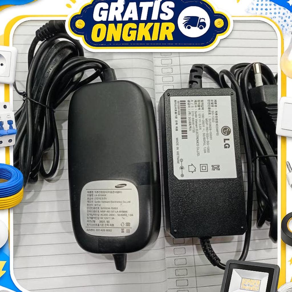5Pcs Adaptor 3A 12V Lg Korea