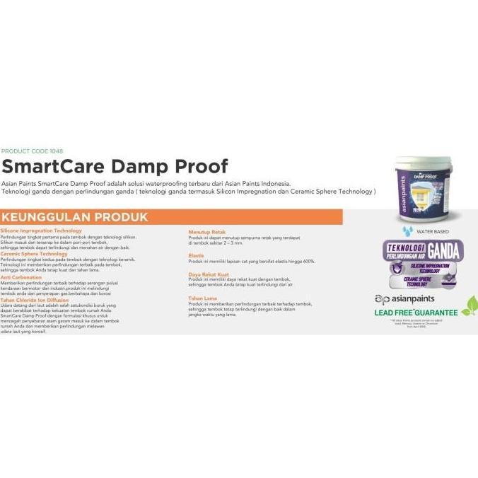 CAT ANTI BOCOR ASIAN PAINTS SMART CARE DAMP PROOF 1 KG