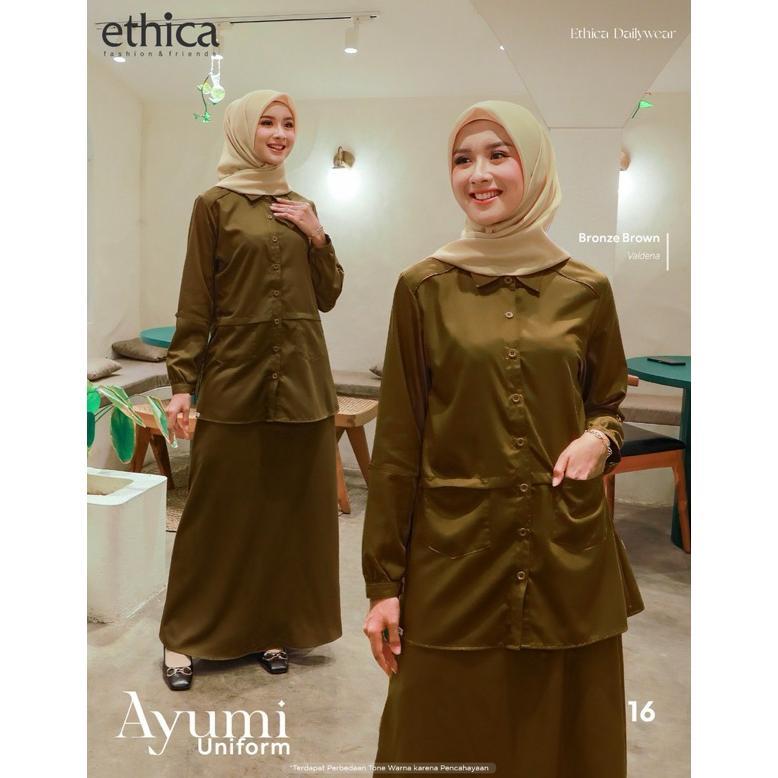 Promo Ethica Uniform Seragam Pns Dinas Kerja Ayumi Uniforam Keki Kaky Khaky Keki Setelan Pns Gamis S