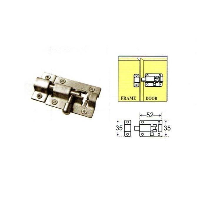 Slot Kunci Pintu 2 Inch Grendel Slot Pintu 5 cm Kunci Slot Cantol 50Mm