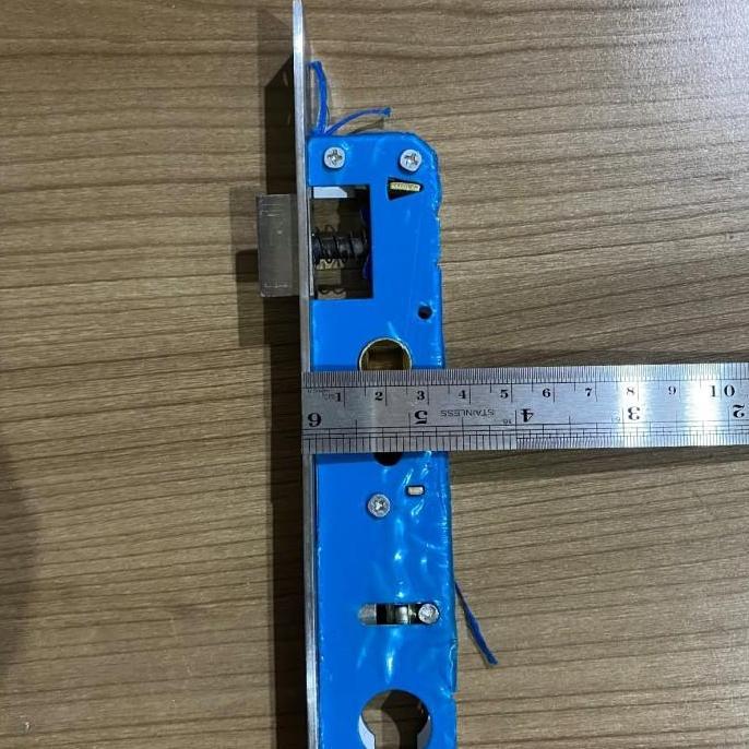 Set Kunci Pintu Aluminium 9055 Handle + Mortise + Silinder Kunci