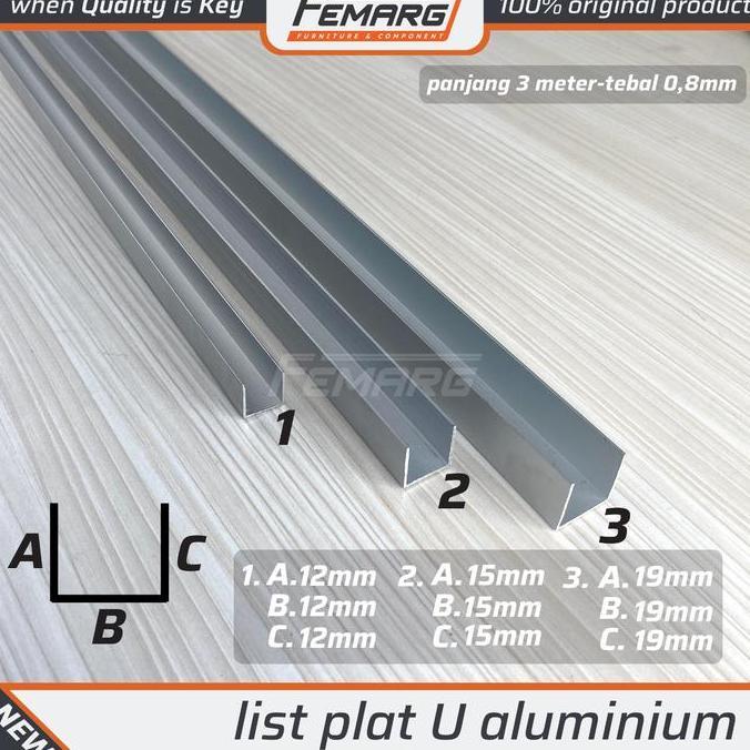 LIST PLAT U ALUMINIUM FEMARG