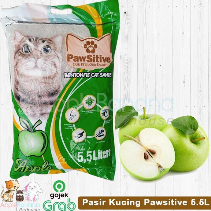 Pasir Kucing - Pasir Pawsitive 5.5 liter - Pasir Wangi Gumpal Kucing