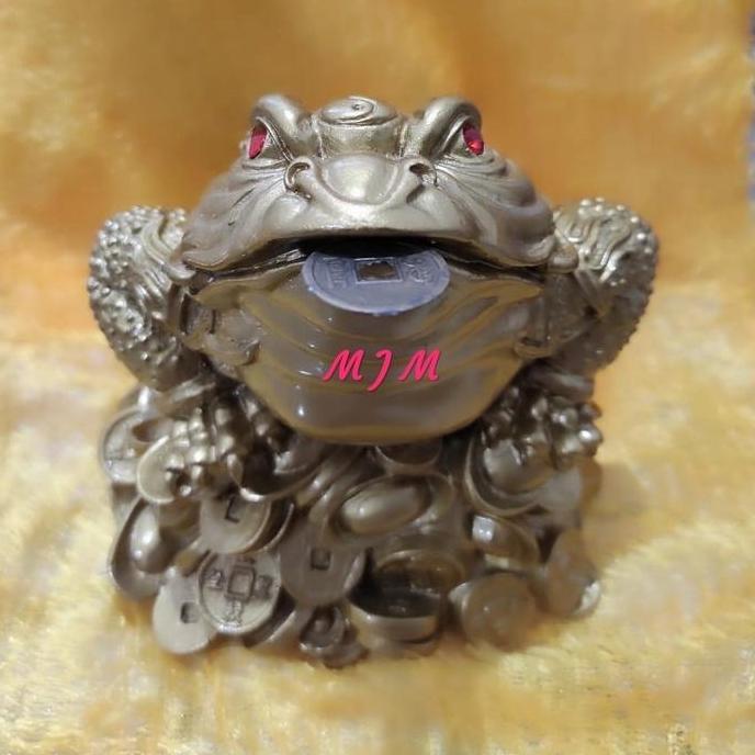 kodok fengshui kodok emas kodok koin 15cm