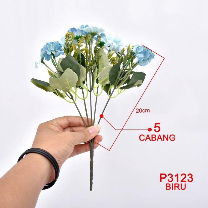 TIKTOK P3123 Bunga Mawar Dekorasi Bahan Plastik (1 Buket 10Kuntum Bunga) Rose