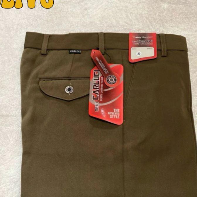 Celana Bahan Pria Dewasa Celana Kantor Hitam Celanahitam Reguler