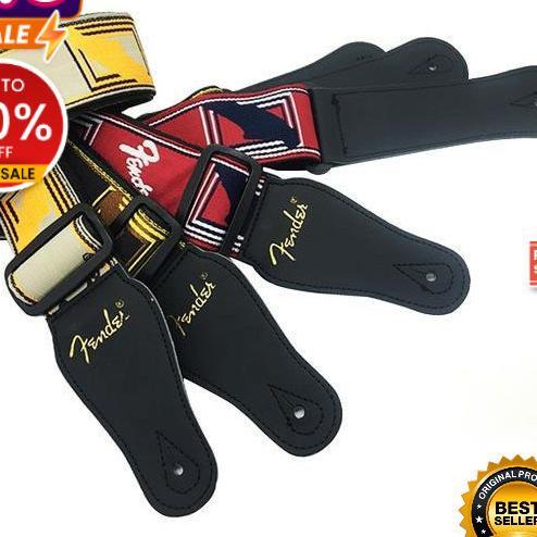 Strap Gitar Fender / Sabuk Gitar Elektrik Akustik Original Import