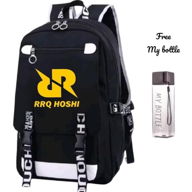 Gratis MyBottle - Tas ransel sekolah anak laki laki sd gaming tim RRQ HOSHI MLBB / Tas punggung anak